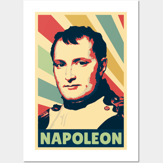 Napoleon Bonaparte Vintage Colors Wall Art by Nerd_art